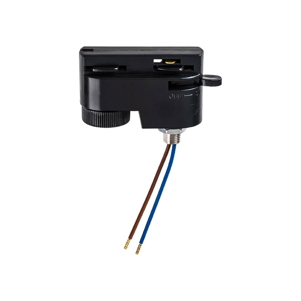 Изображение товара Трековый 1-фазный адаптер Lightstar Barra 592007 черный