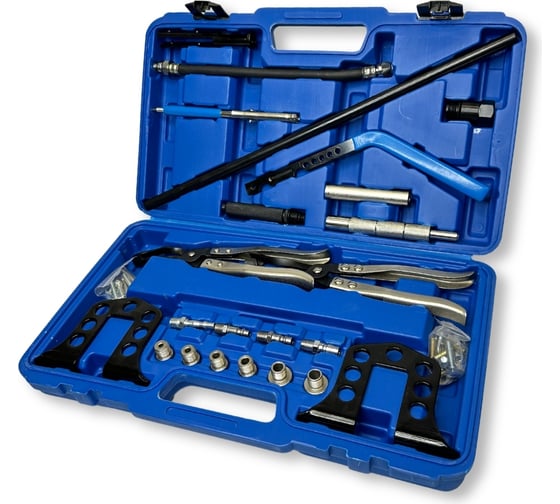 Изображение товара Рассухариватель клапанов универсальный Станкоимпорт с набором дополнительных приспособлений ST278