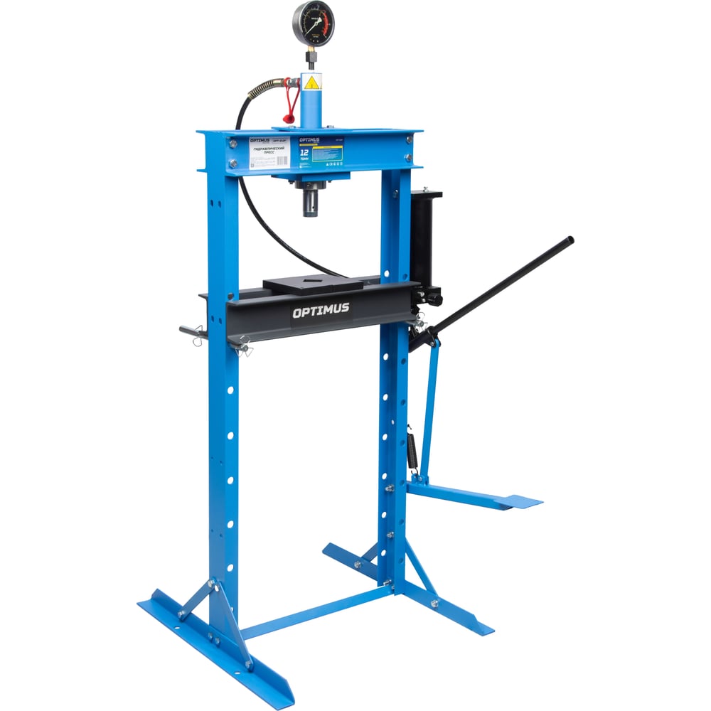 Изображение товара Гаражный пресс Optimus 12 т, ручной и ножной привод OPT-212F