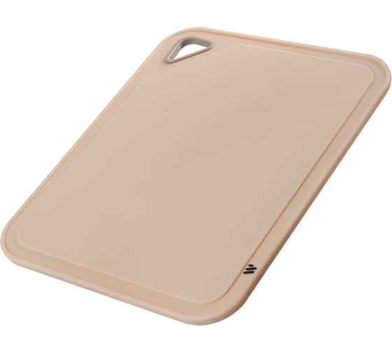 Изображение товара Доска разделочная WERNER GUSTO 25x20 см. Материал: пластик, термопластичная резина. Цвета: серый, бежевый. 51150