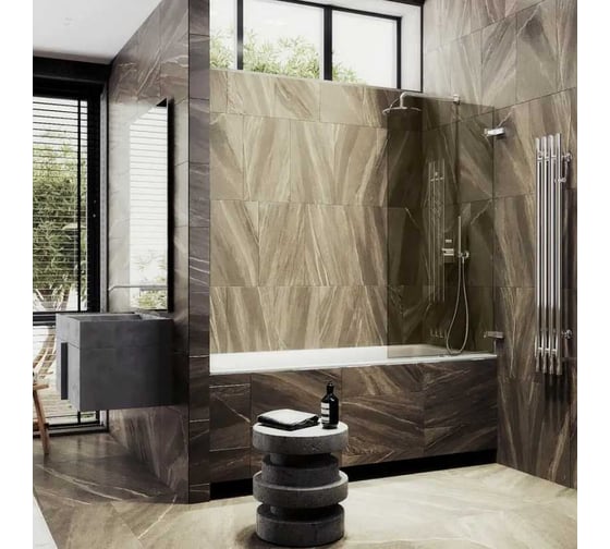 Изображение товара Шторка поворотная на петлях MaybahGlass 1400х405 6 мм бронза MGV-646-4