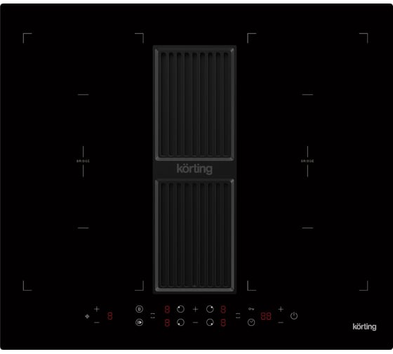 Изображение товара Индукционная варочная панель Korting с интегрированной вытяжкой HIBH 68980 NB 00000020708
