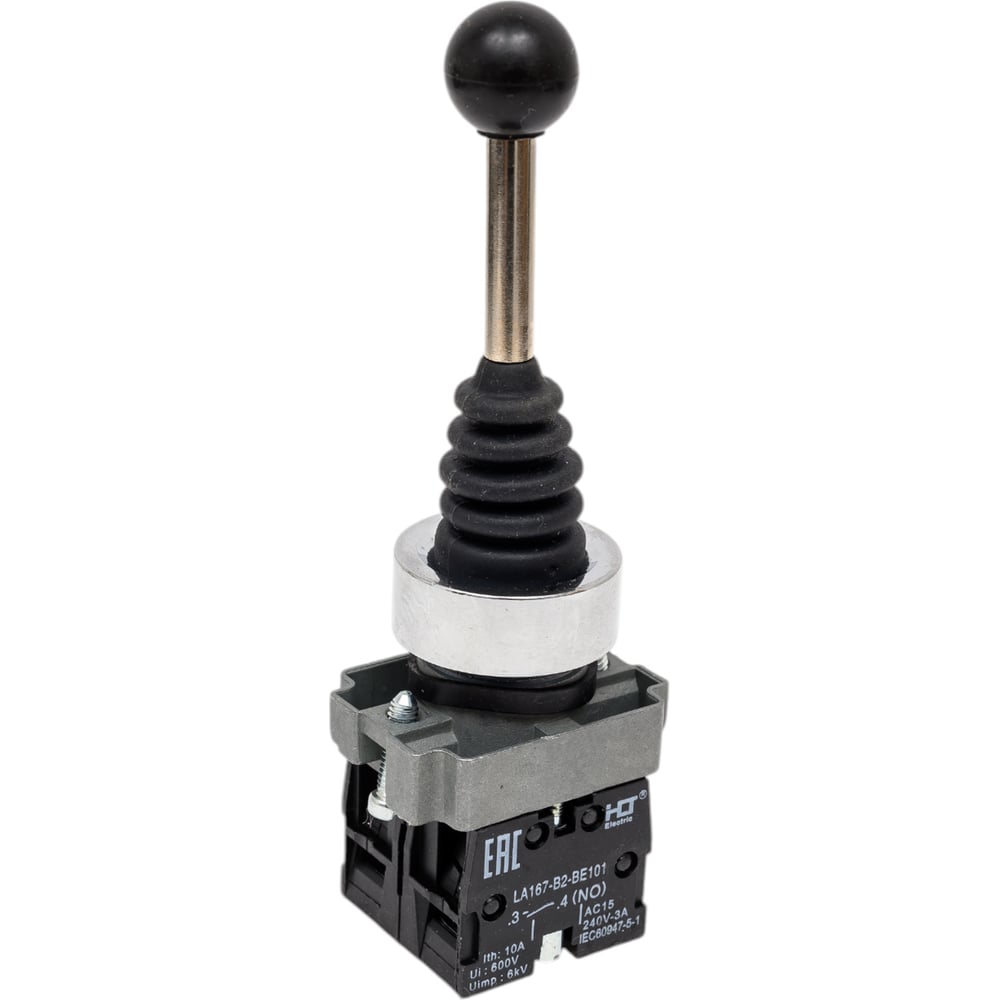 Изображение товара Джойстик HLT LA167-PA22 2 положения без фиксации черный для промышленного применения