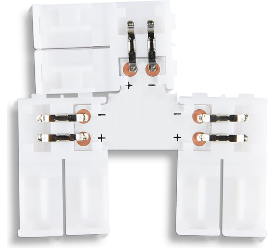 Изображение товара Соединитель T-образный Ambrella Light для светодиодной ленты 2835 12/24V (2 конт.) ILLUMINATION GS6901