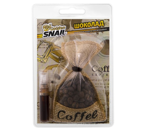 Изображение товара Освежитель Golden Snail Мешочек кофе Шоколад GS6103