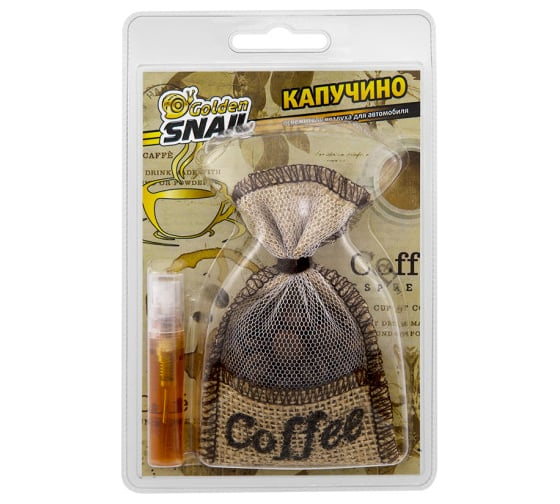 Изображение товара Освежитель Golden Snail Мешочек кофе Капучино GS6102