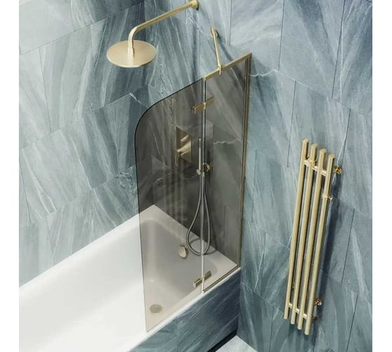 Изображение товара Шторка поворотная с добором MaybahGlass 1400х690 6 мм бронза MGV-657-3