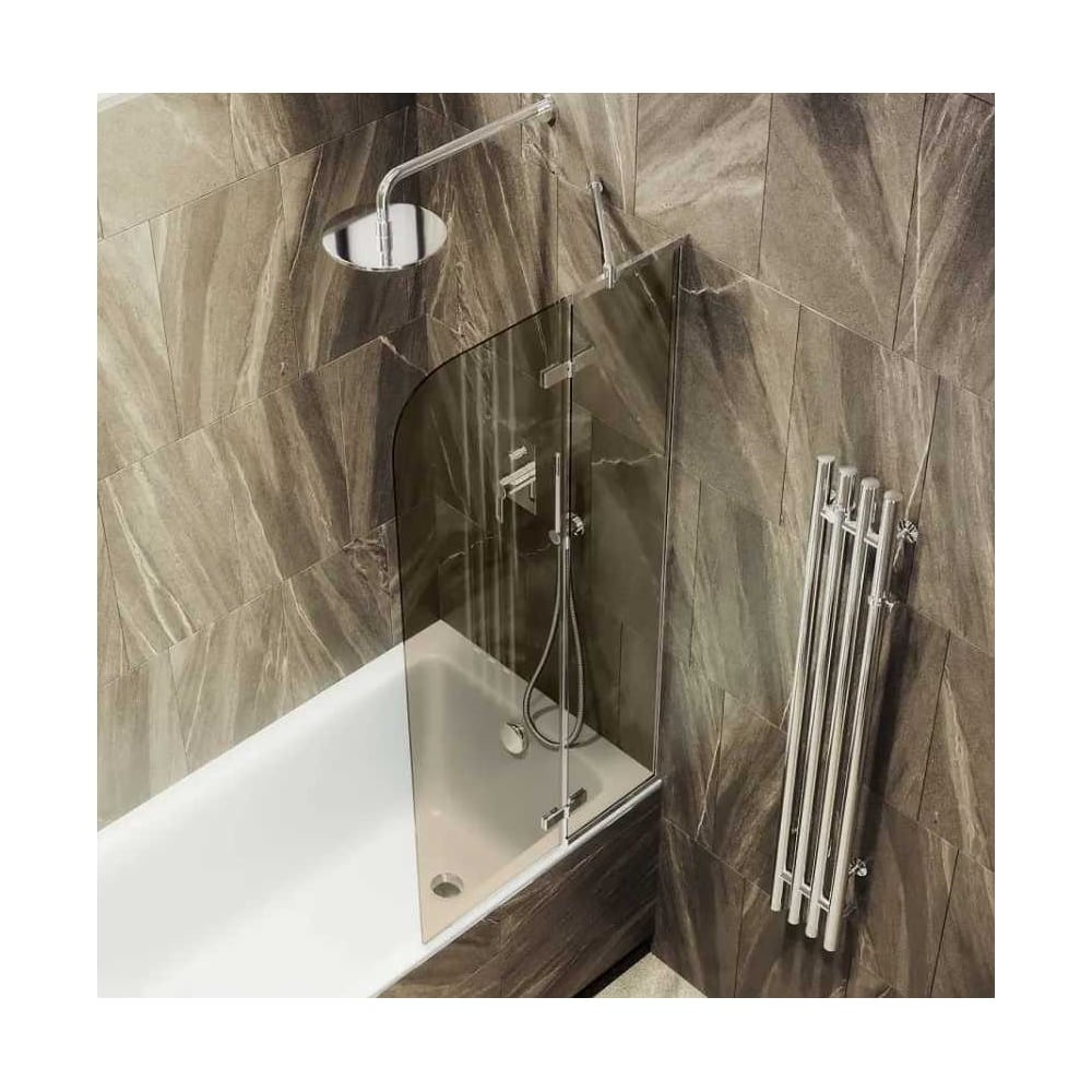 Изображение товара Шторка поворотная с добором MaybahGlass 1400х990 6 мм бронза