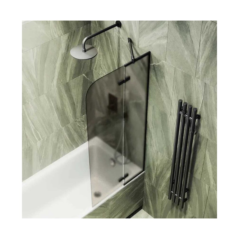 Изображение товара Шторка поворотная с добором MaybahGlass 1400х990 6 мм бронза матовая MGV-917-6