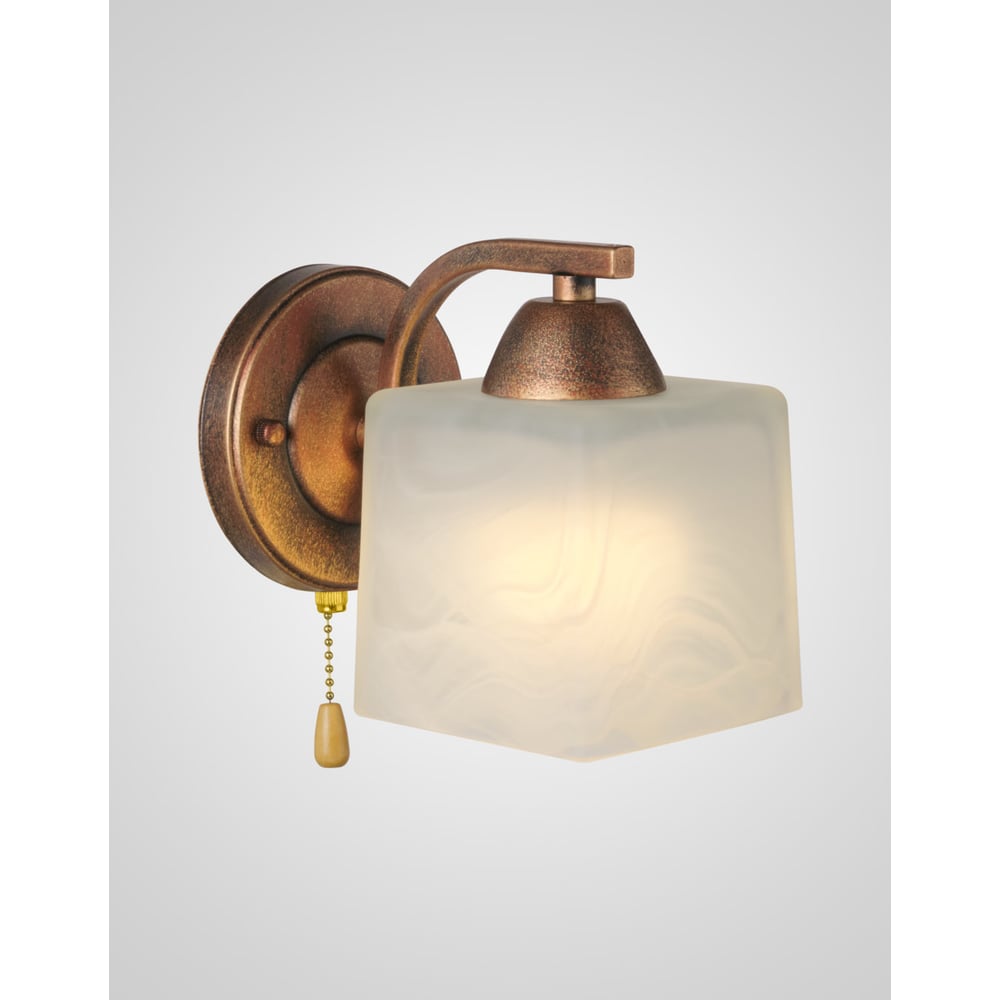 Изображение товара Настенный светильник Мелодия Света P9484-1W с одним плафоном античная медь