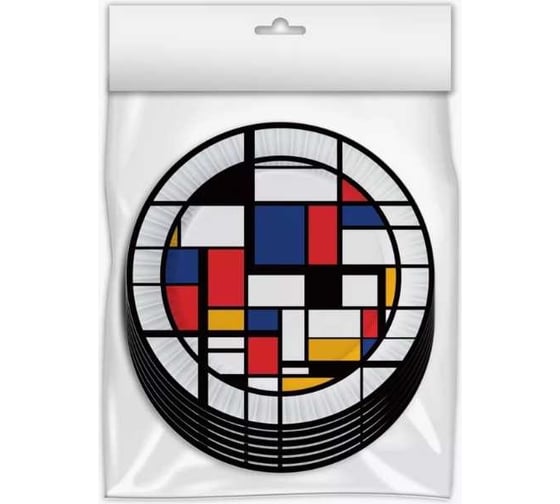 Изображение товара Набор бумажных тарелок ND Play Авангард в т/у пленке, 6 шт, 180 мм 308696