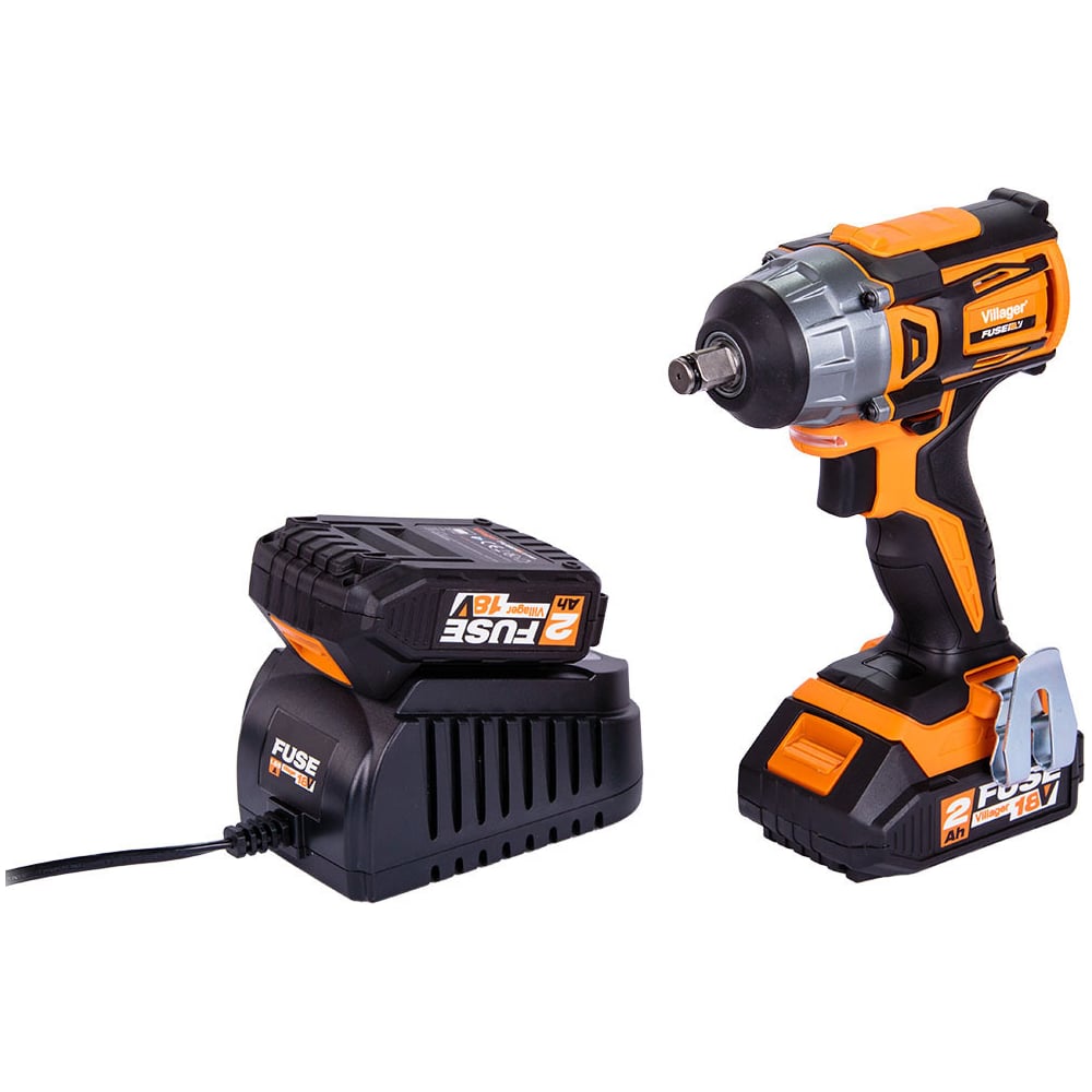 Изображение товара Бесщеточный ударный гайковерт Villager VLP 5320-2BSC с двумя аккумуляторами