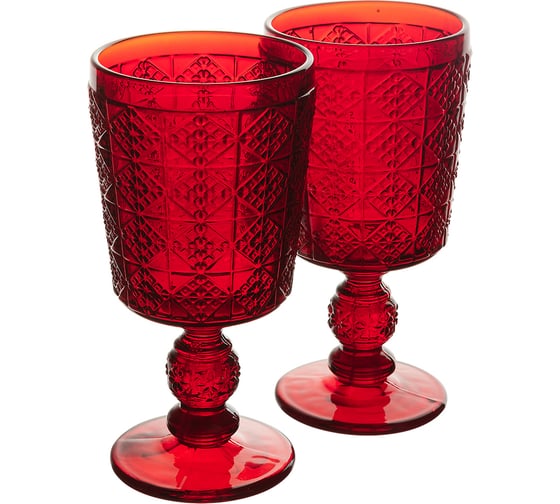 Изображение товара Набор бокалов GIPFEL VINSANTO 2 шт, 320 мл. Материал: стекло. Цвет: красный. 51526