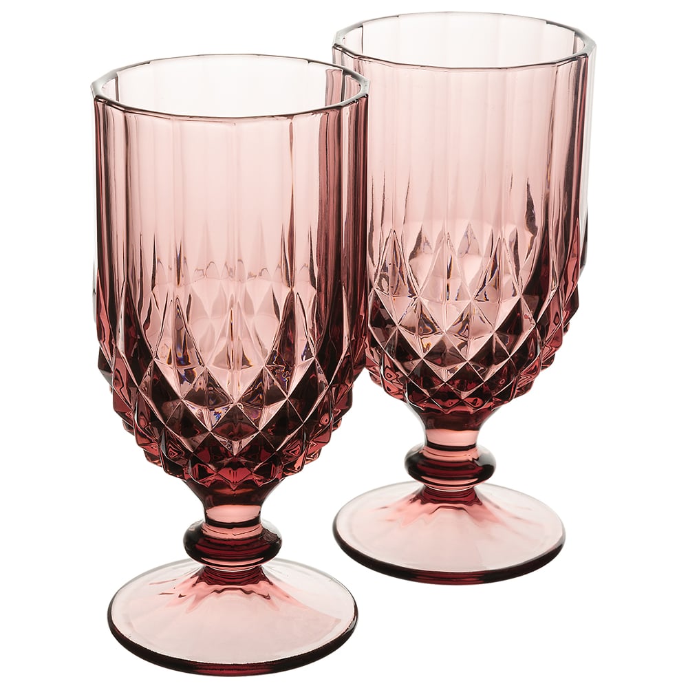 Изображение товара Набор бокалов GIPFEL RUBY 2 шт, 300 мл. Материал: стекло. Цвет: фиолетовый. 51180