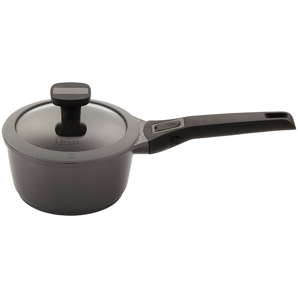 Изображение товара Ковш GIPFEL BATISTA 16x8,5см/1,4л с антипригарным покрытием и стеклянной крышкой