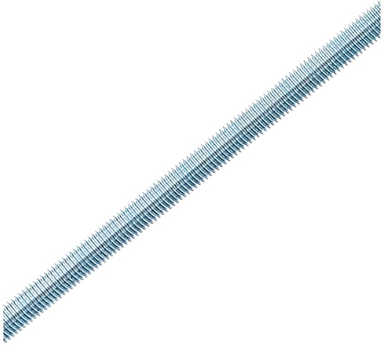 Изображение товара Шпилька резьбовая Стройметиз М10x1000 DIN 975 цинк уп.10 шт этикетка 2023042509