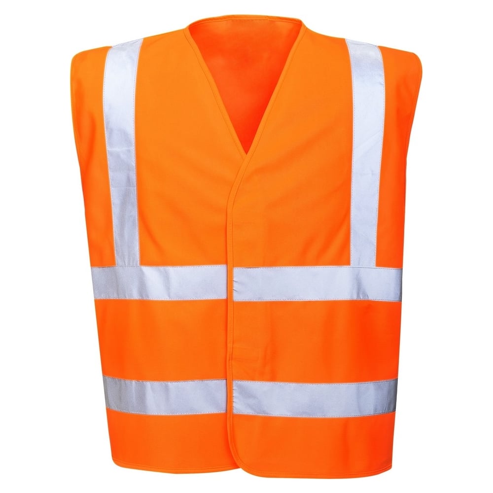 Изображение товара Жилет сигнальный огнестойкий повышенной видимости 2 класса синтетическая ткань