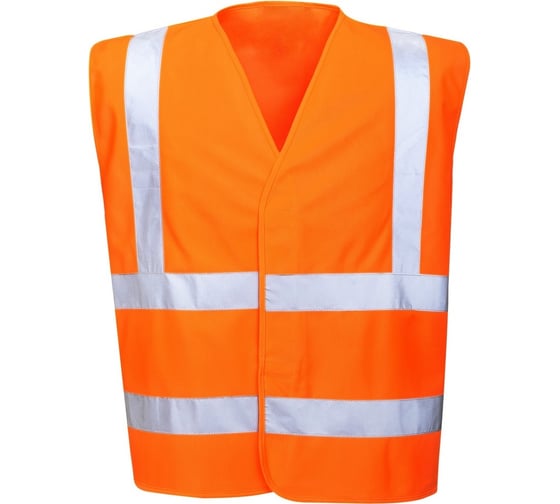 Изображение товара Жилет сигнальный огнестойкий OOO "Спецпошив" повышенной видимости, 2 класса, ЖИЛ.7 96-100/182-188 УТ-3909 4687205024626