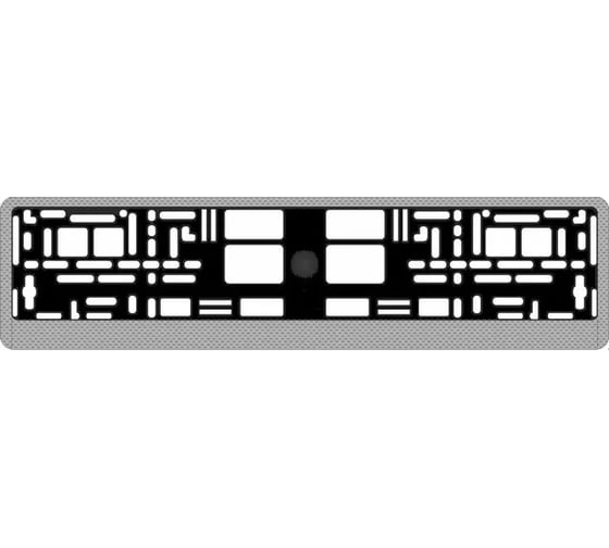 Изображение товара Рамка под номерной знак AVS карбон (светлый) RN-05 A78107S