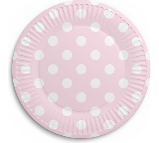 Изображение товара Набор бумажных тарелок ND Play Горох 6 шт, 180 мм 276412