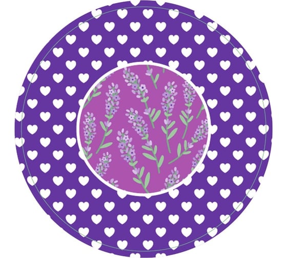Изображение товара Набор бумажных тарелок ND Play Лавандовое сердце 6 шт, 230 мм 303598