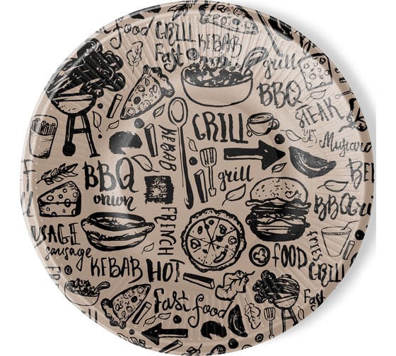 Изображение товара Набор бумажных тарелок ND Play Крафт 6 шт, 180 мм 297177