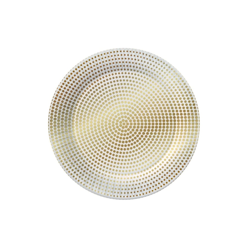 Изображение товара Набор бумажных тарелок ND Play Золотой горох 6 шт диаметр 180 мм
