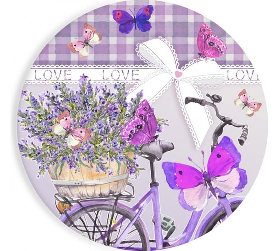 Изображение товара Набор бумажных тарелок ND Play Лаванда - 2 6 шт, 180 мм 302987