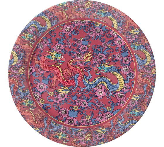 Изображение товара Набор бумажных тарелок ND Play Китайские драконы в т/у пленке, 6 шт, 180 мм 309397