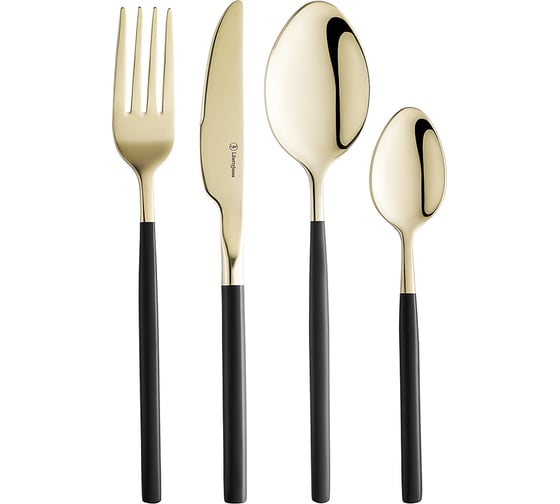 Изображение товара Набор столовых приборов Liberty Jones Duality золотистые, 16 предметов LJ0000207