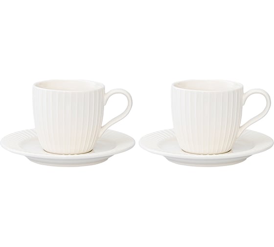 Изображение товара Набор чашек с блюдцами Liberty Jones Soft Ripples Dual Glazing, 125 мл, 2 шт. LJ000010