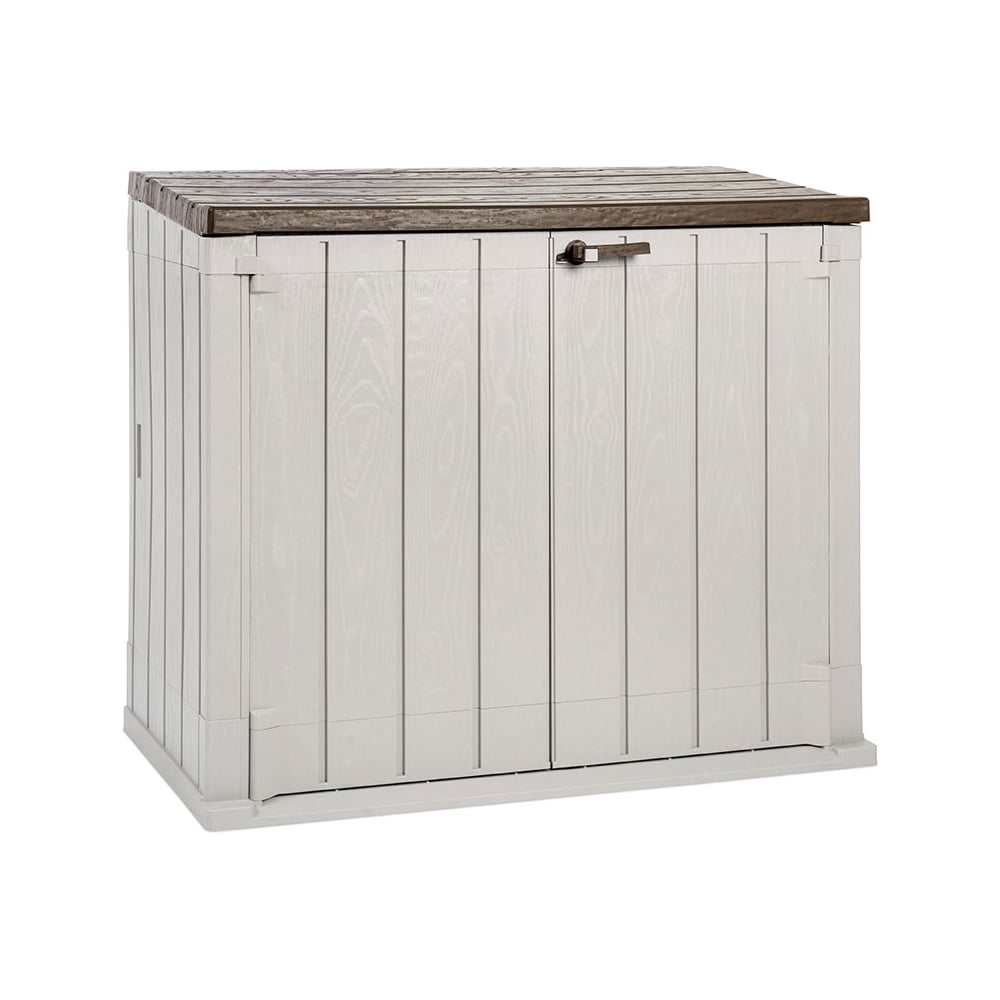 Изображение товара Пластиковый ящик TOOMAX Wood Style 1270 л серый/коричневый Z103TA39