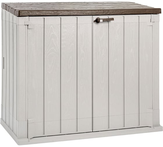 Изображение товара Пластиковый ящик TOOMAX Wood Style 1270 л, серый/коричневый Z103TA39