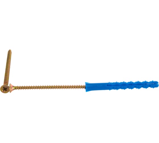 Изображение товара Набор крепления плинтусов VIPкрепеж 6/60 дюбель ежик 5шт/5шт 13010 VIP