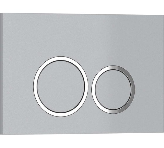 Изображение товара Клавиша смыва Iberica Blanca ESTI-O 246x165 мм, серый/хром матовый, пластик IB.B082.004.000