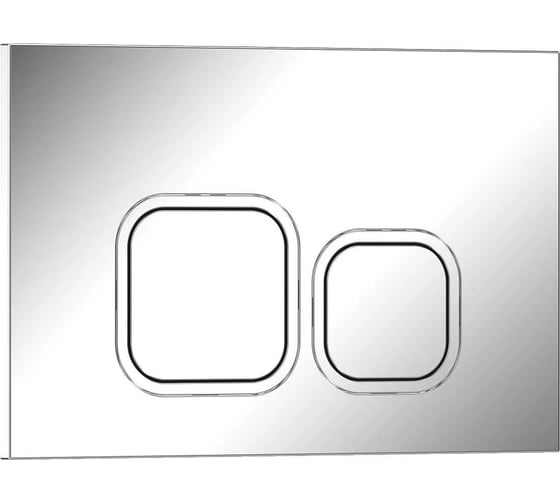 Изображение товара Клавиша смыва Iberica Blanca ESTI-Q 246x165 мм, хром глянцевый, пластик IB.B083.003.002