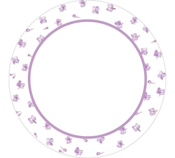 Изображение товара Набор бумажных тарелок ND Play Сирень, 6 шт, 230 мм 302984