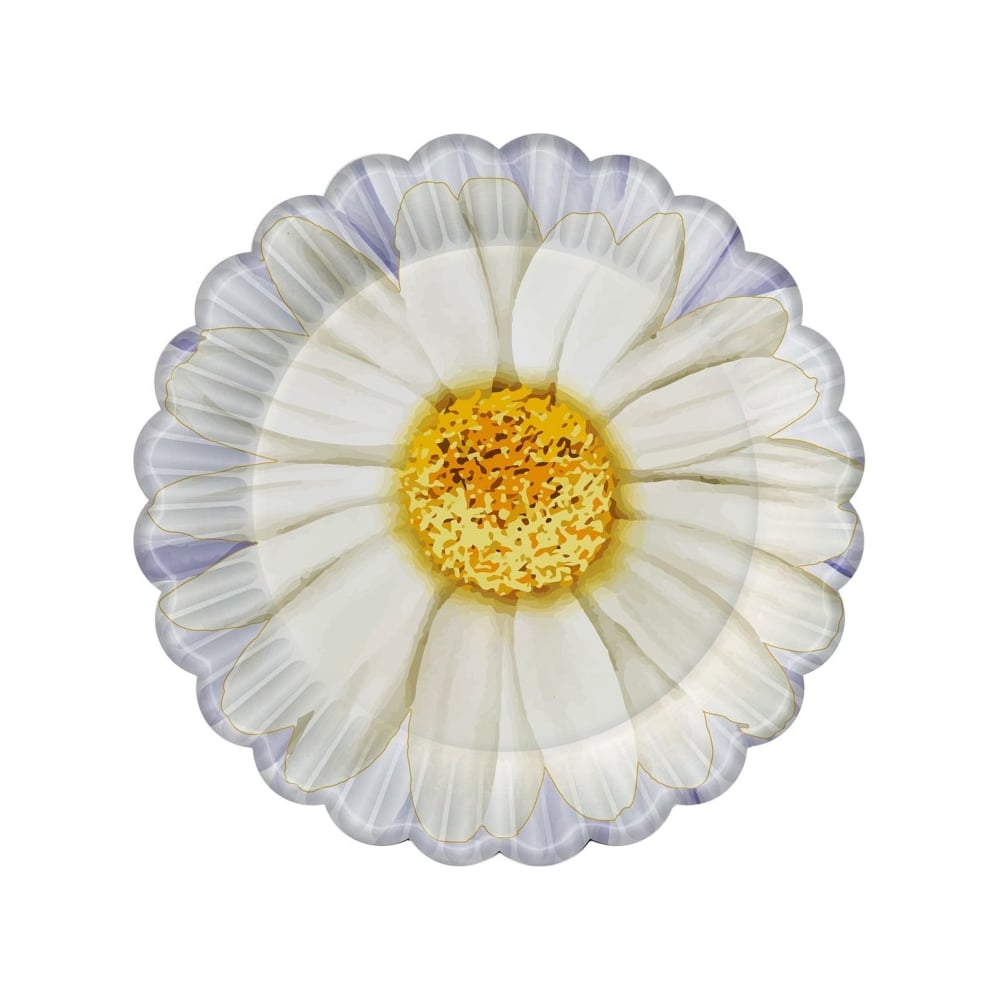 Изображение товара Набор бумажных тарелок ND Play Ромашка 6 шт диаметр 230 мм для холодных блюд