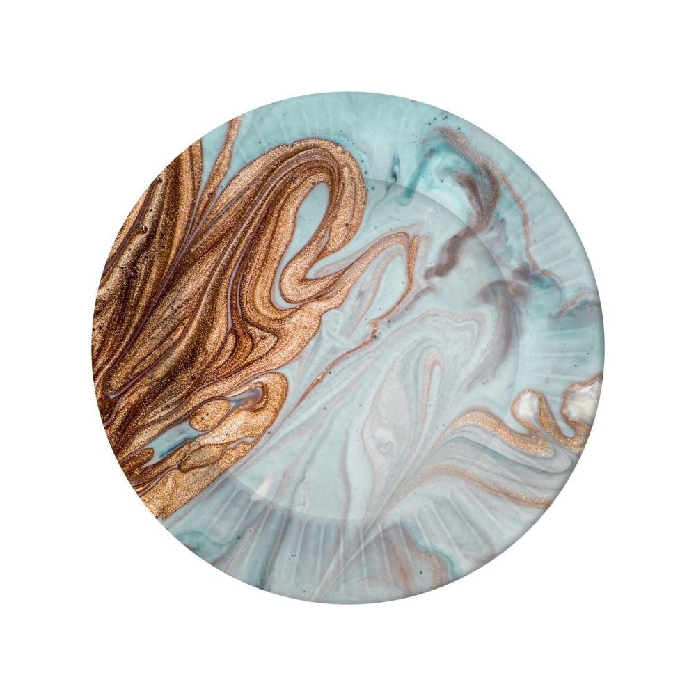 Изображение товара Набор бумажных тарелок ND Play Смола серая 6 шт 180 мм для холодных блюд