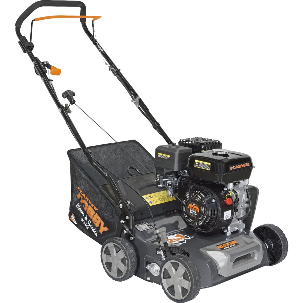Изображение товара Бензиновый скарификатор-аэратор CARVER SRH 540 HOBBY мощный и надежный