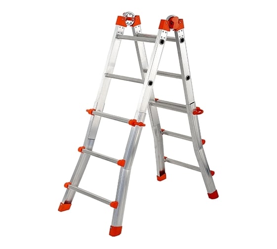 Изображение товара Шарнирная телескопическая лестница-стремянка Gierre PEPPina Mini, 4х3 перекладины AL010