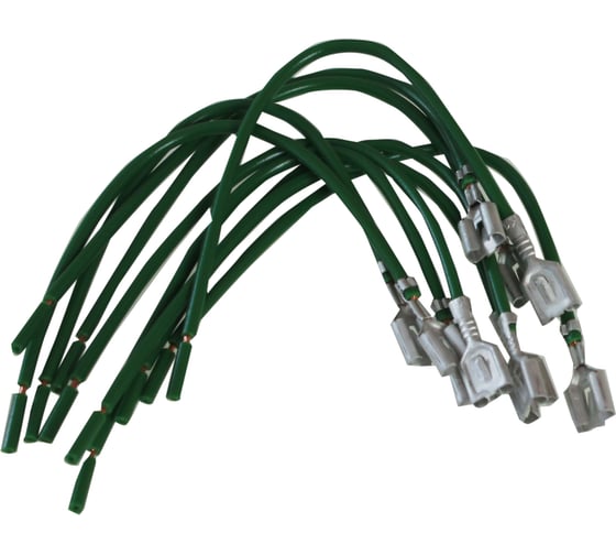 Изображение товара Клемма электропроводки Nord-Yada мама 6,3 мм луженая с проводом 0,75мм TM Nord YADA 10шт в упаковке 909600