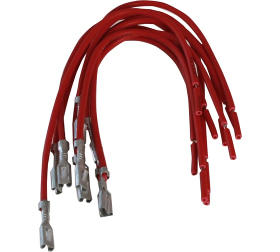 Изображение товара Клемма электропроводки Nord-Yada мама 4,8мм наружная луженая с проводом 0,50мм TM Nord YADA 10шт в упаковке 909596