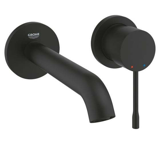 Изображение товара Смеситель для раковины на два отверстия Grohe 29192KF1 Essence размер M, фантомный чёрный 00000136008