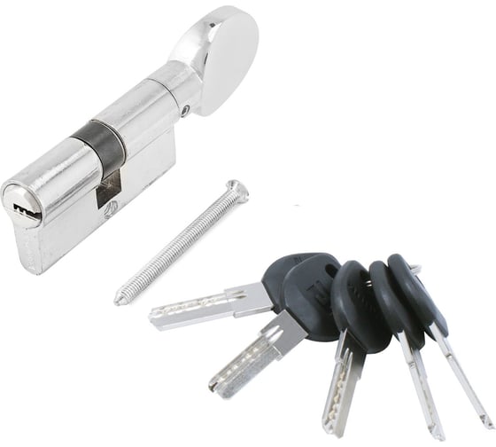 Изображение товара Цилиндровый механизм Аллюр HD FG 60-5К CP 30x30G, хром, перф. ключ/верт 16260