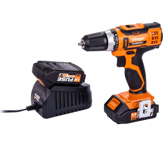 Изображение товара Компактная аккумуляторная дрель-шуруповерт Villager VLN 3220-1BCB 056358