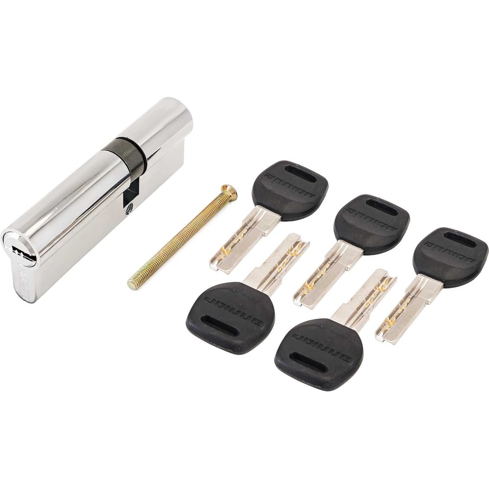 Изображение товара Цилиндровый механизм Аллюр HD F 90-5К CP 35x55 с перфорированным ключом