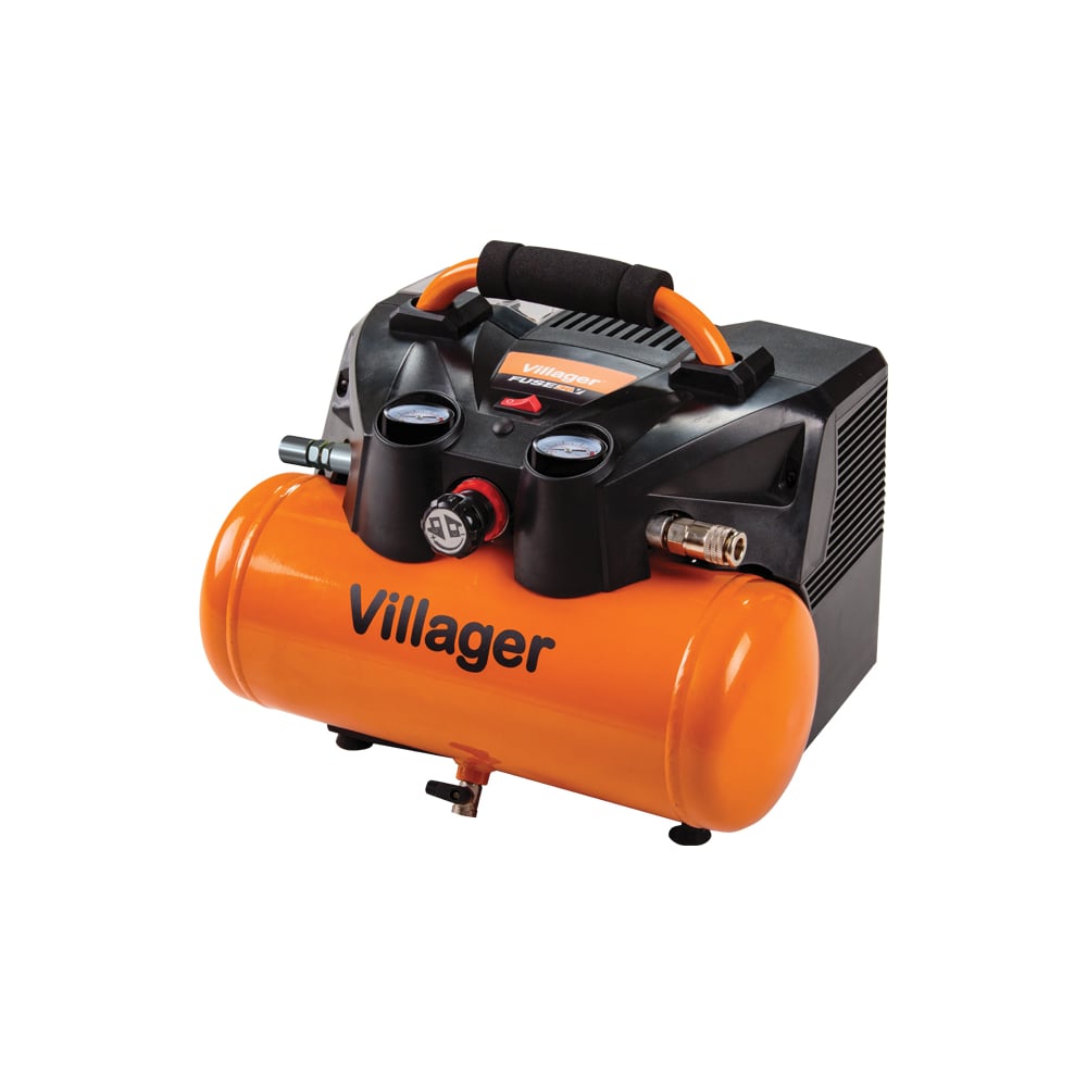 Изображение товара Аккумуляторный воздушный компрессор Villager VAT 0640 с ресивером 6 л и давлением 8 атм