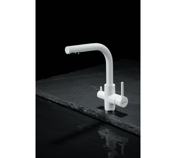 Изображение товара Смеситель для кухни Paulmark ESSEN, белый матовый,  Es213011-WH
