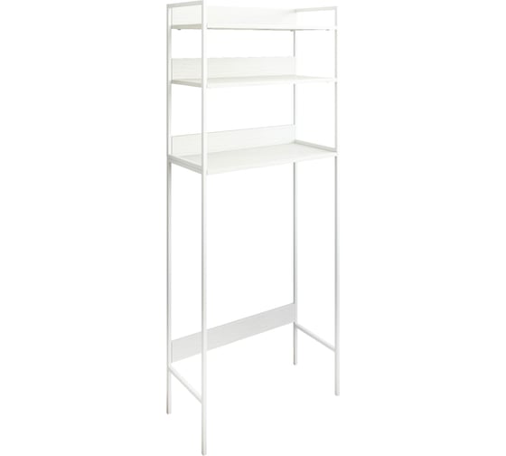 Изображение товара Стеллаж для хранения над сантехникой Sanflor ПП, белый муар 82613185